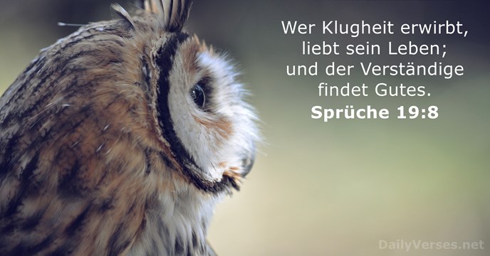 spruche 19:8