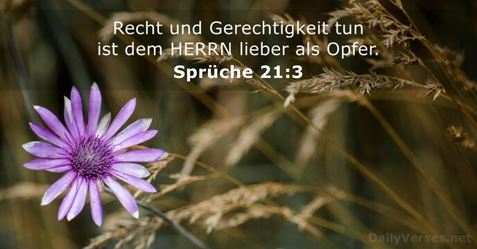 spruche 21:3