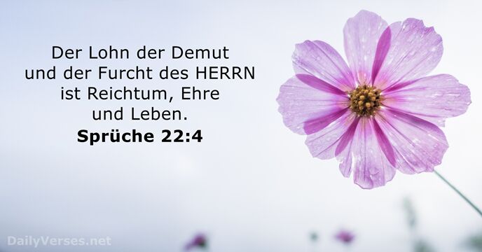 Sprüche 22:4