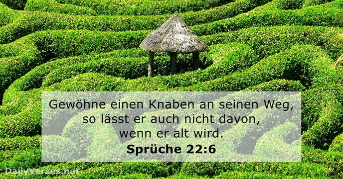 Sprüche 22:6