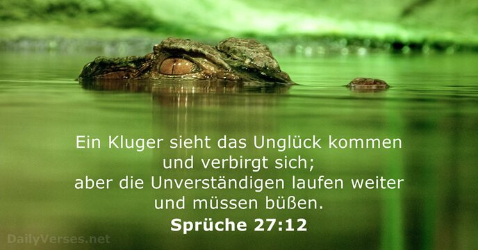 spruche 27:12