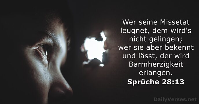 spruche 28:13