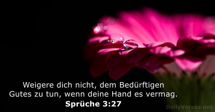 spruche 3:27