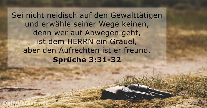 spruche 3:31-32