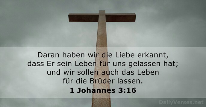 1 Johannes 3:16