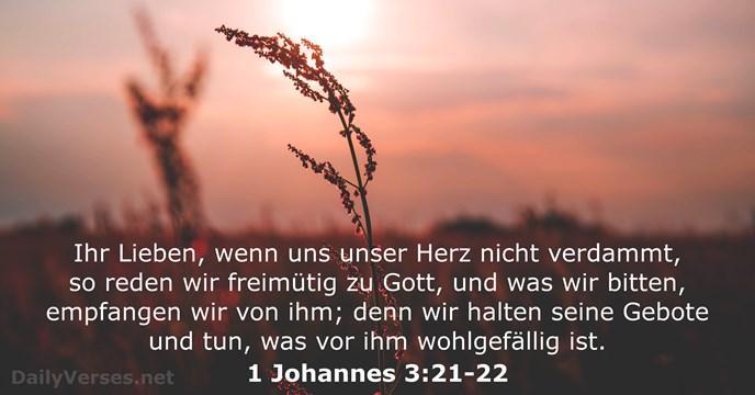 1 Johannes 3:21-22
