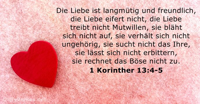 1 Korinther 13:4-5