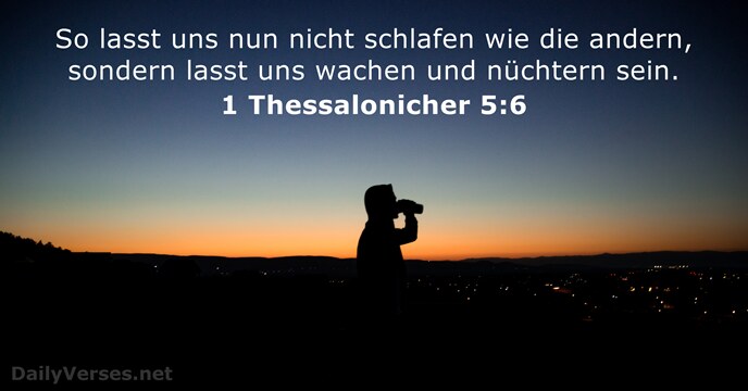 1 Thessalonicher 5:6