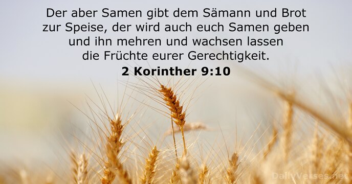 2 Korinther 9:10