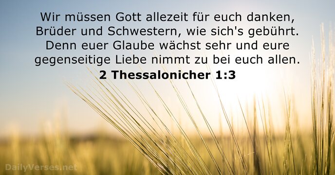 2 Thessalonicher 1:3