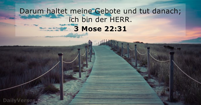 3 Mose 22:31