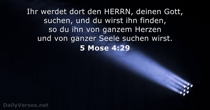 5 Mose 4:29