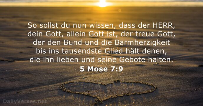 5 Mose 7:9