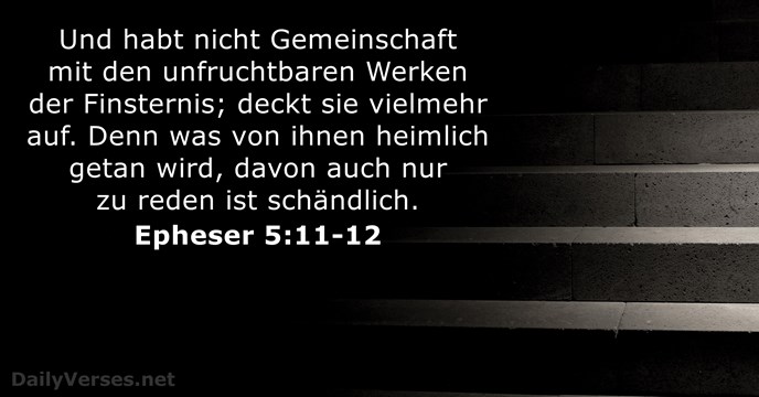 Epheser 5:11-12