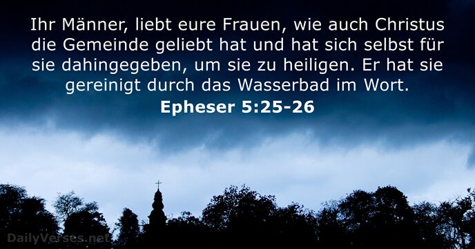 Epheser 5:25-26
