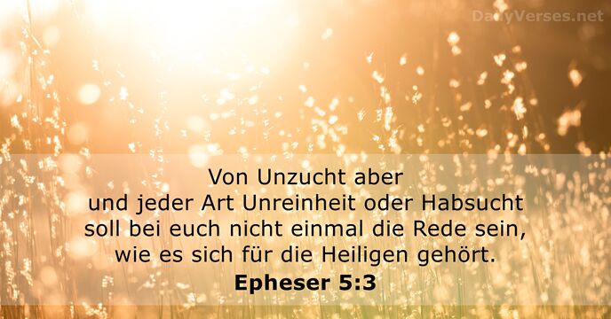 Epheser 5:3