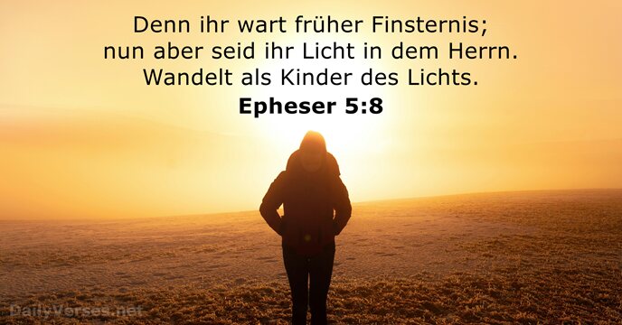 Epheser 5:8