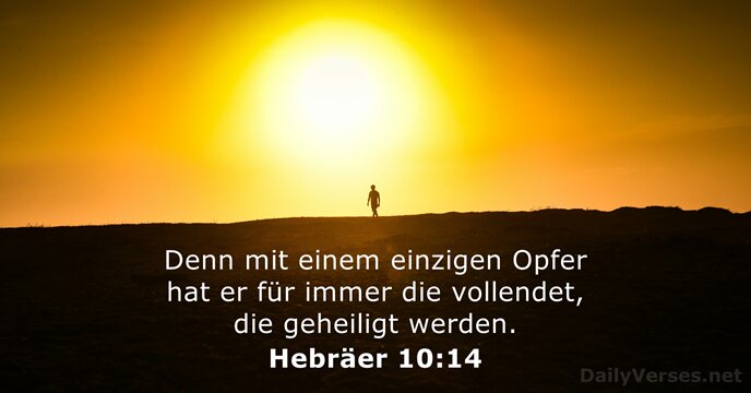 Hebräer 10:14
