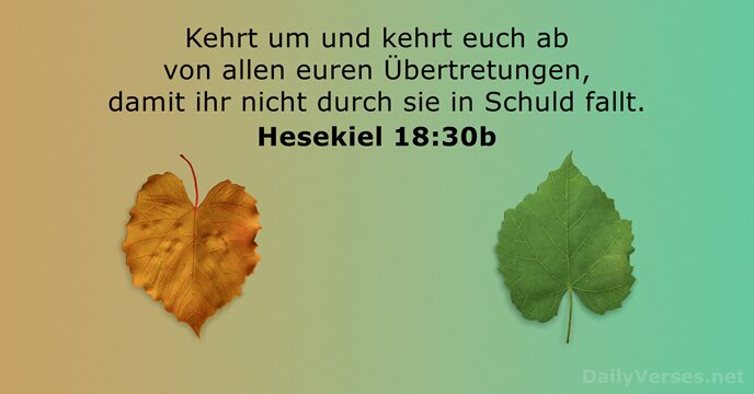 Hesekiel 18:30b