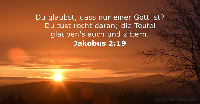 Jakobus 2:19