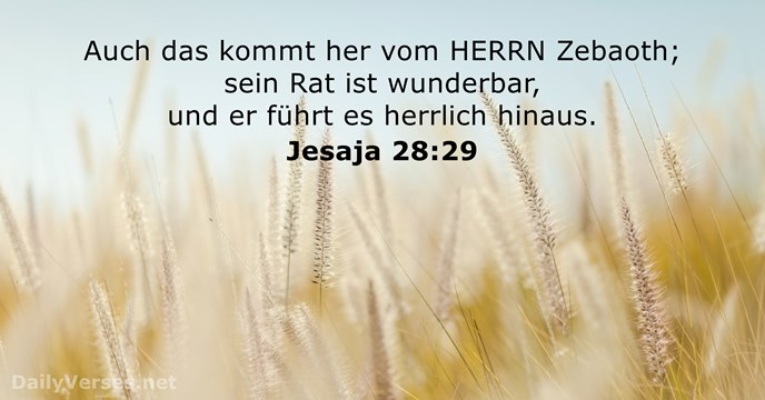 Jesaja 28:29