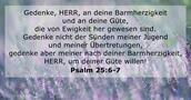Psalmen 25:6-7