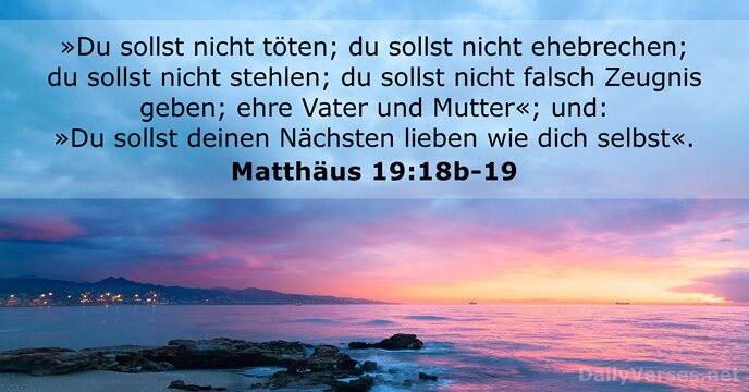 Matthäus 19:18b-19