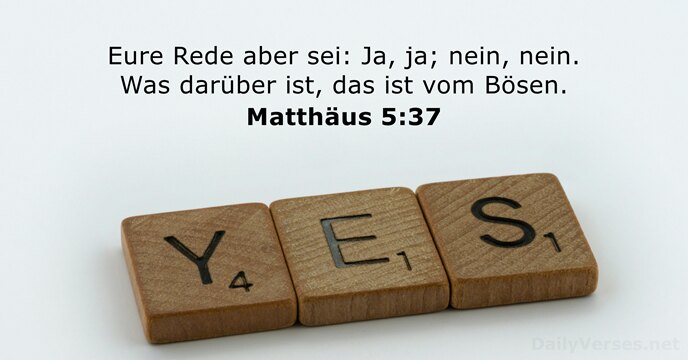 Matthäus 5:37