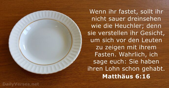 Matthäus 6:16