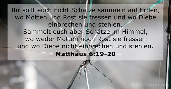Matthäus 6:19-20