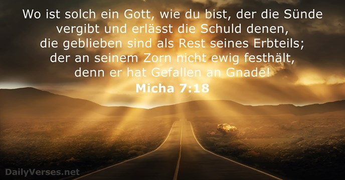 Micha 7:18