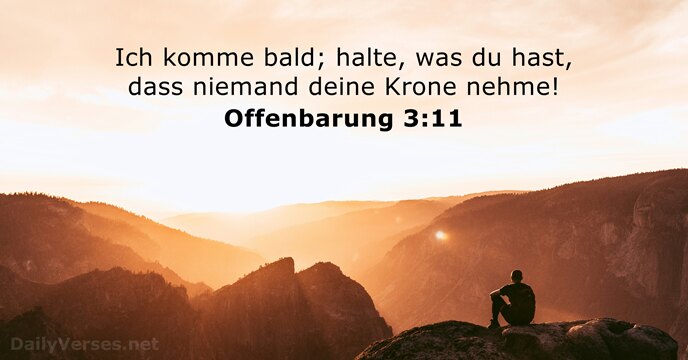 Offenbarung 3:11