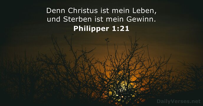 Philipper 1:21