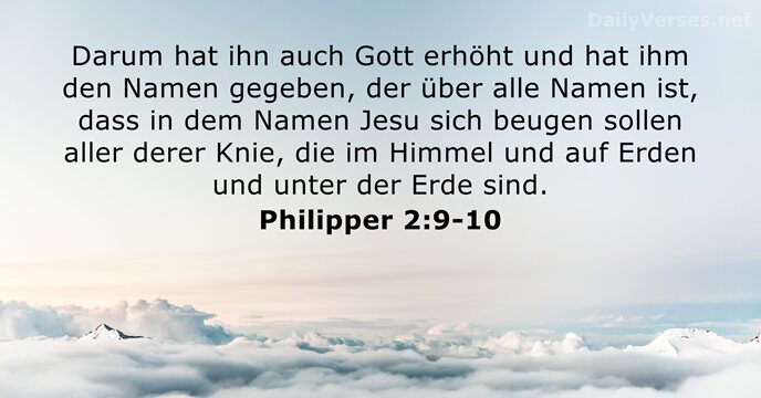 Philipper 2:9-10