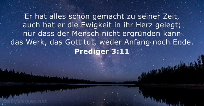 Prediger 3:11