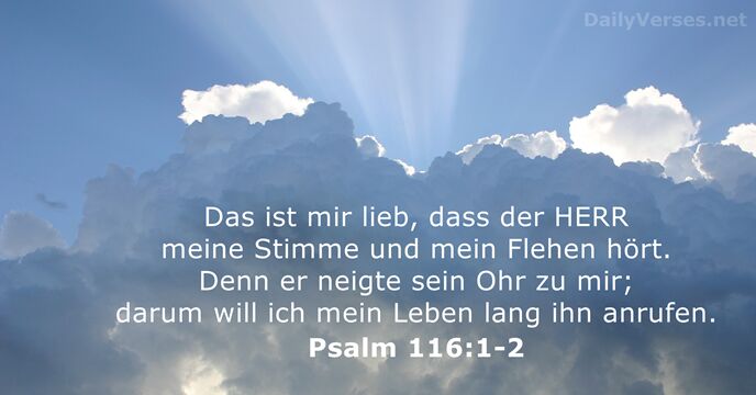 Psalm 116:1-2