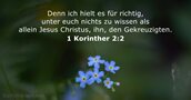 1 Korinther 2:2