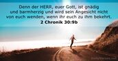 2 Chronik 30:9b
