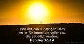 Hebräer 10:14