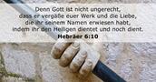 Hebräer 6:10