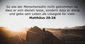 Matthäus 20:28