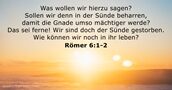 Römer 6:1-2