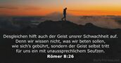 Römer 8:26
