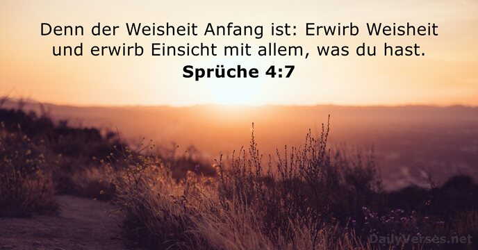 Sprüche 4:7