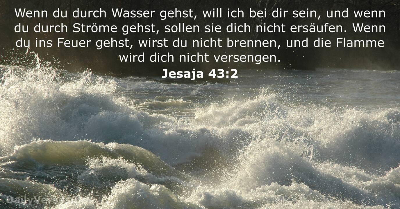 Jesaja 43 2 Bibelvers DailyVerses
