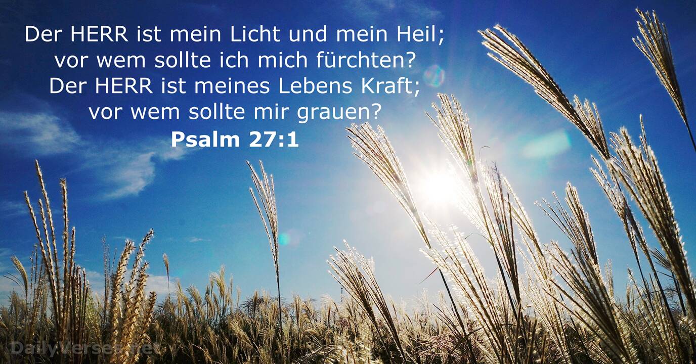 Psalm 27 1 Bibelvers DailyVerses