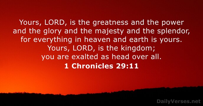 1-chronicles 29:11