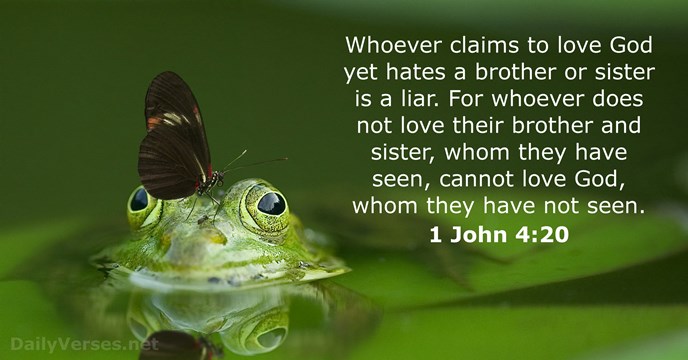 Image result for 1 John 4:20
