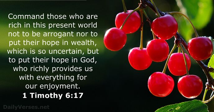 1 Timothy 6:17