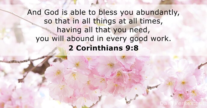 2 Corinthians 9:8